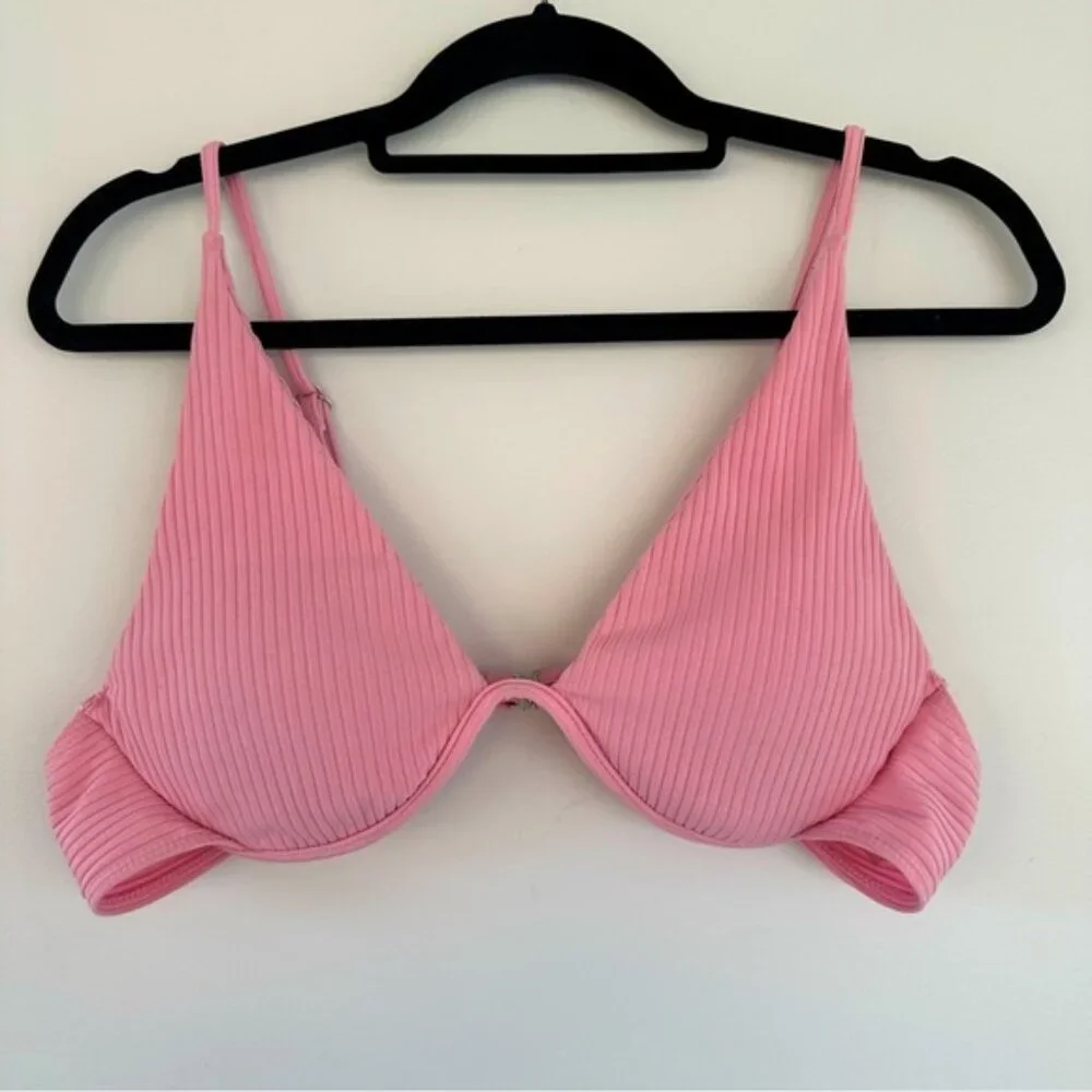 Shein Underwire Bikini Top Hot Pink Barbiecore Size XL - Picture 1 of 3